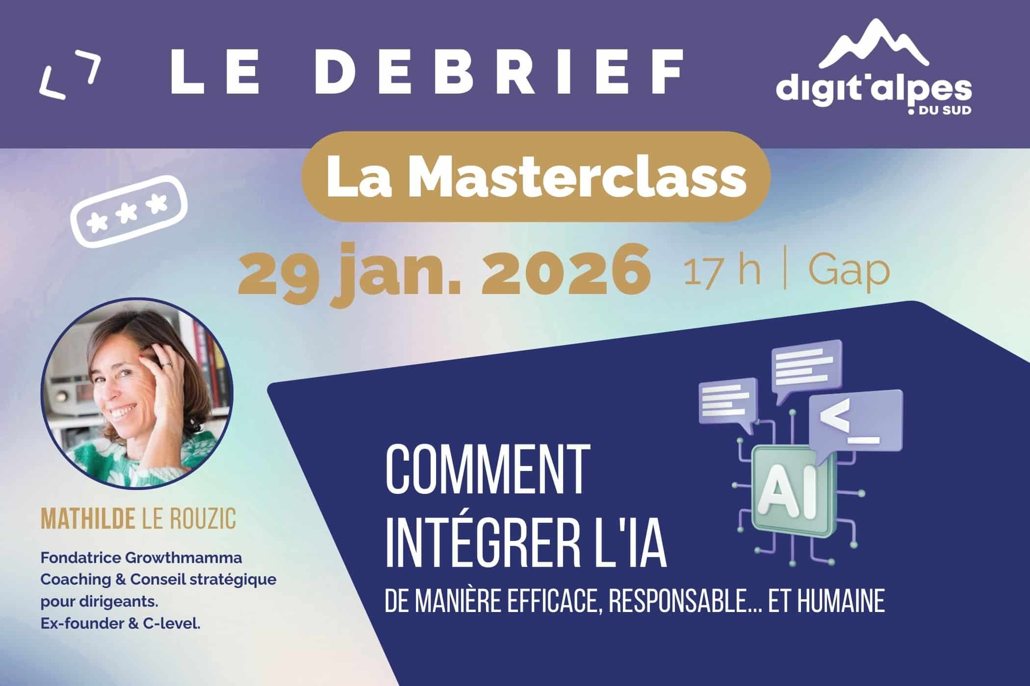 MasterClass IA Gap : passons à l’action, donnons du sens !